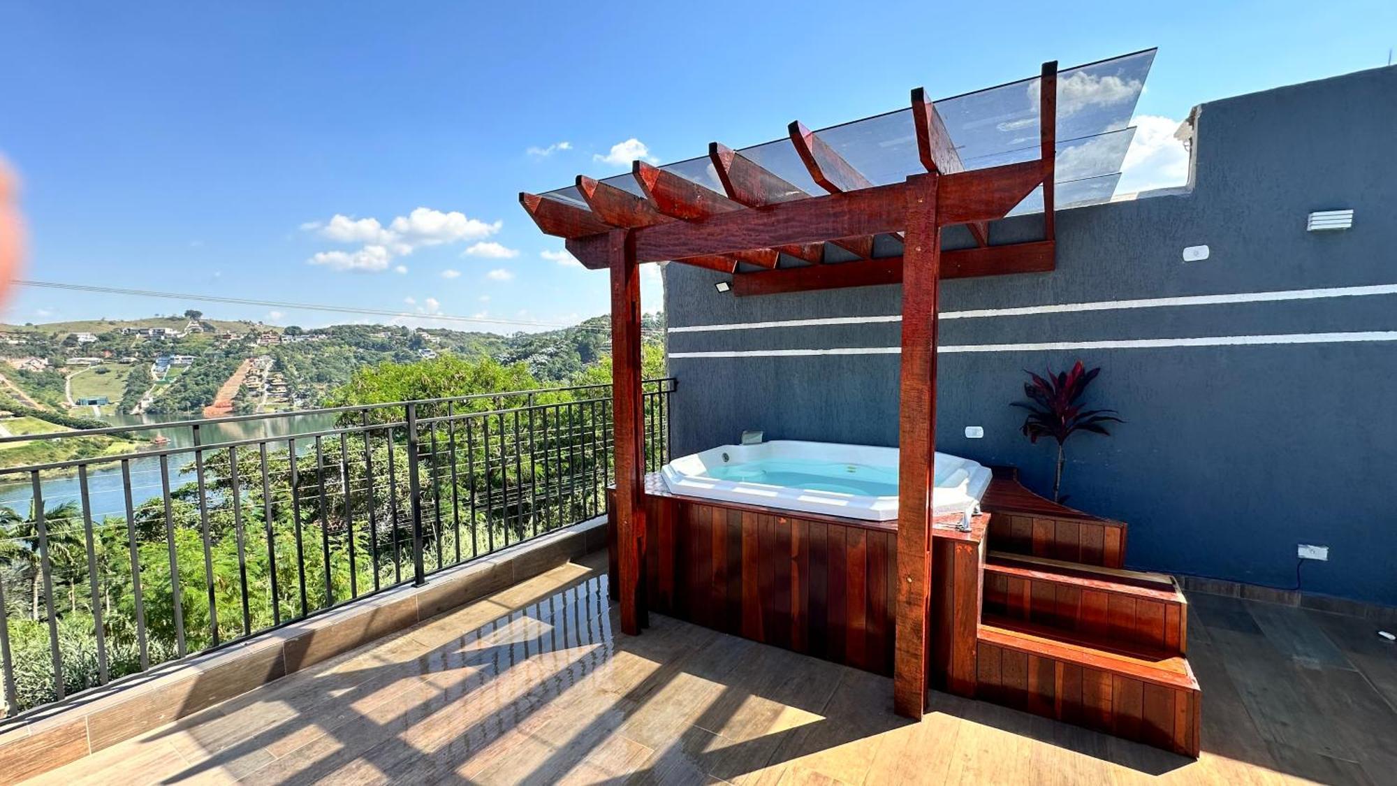 Chacara Gama Em Condominio Igarata-Sp - Jacuzzi Com Hidromassagem, Piscina E Sauna מראה חיצוני תמונה