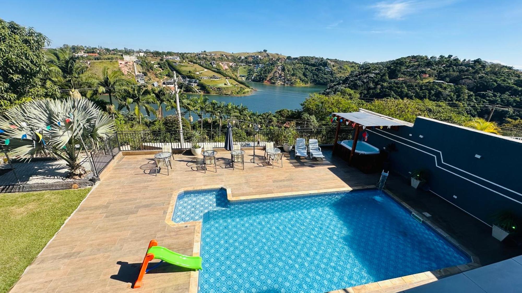 Chacara Gama Em Condominio Igarata-Sp - Jacuzzi Com Hidromassagem, Piscina E Sauna מראה חיצוני תמונה